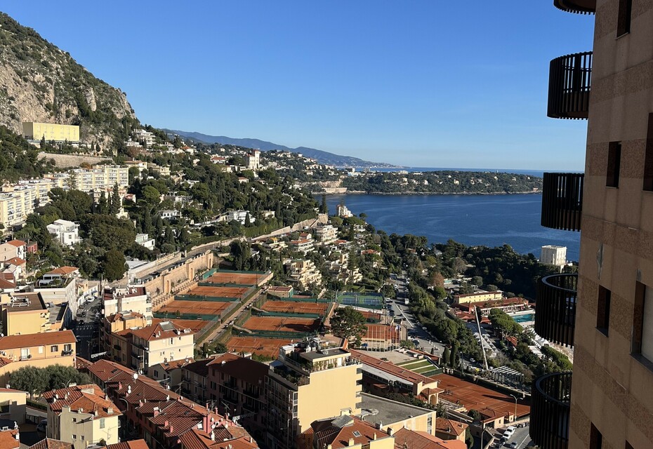 Studio with sea view high floor in Parc Saint Roman